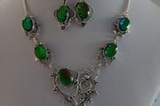 Gemstone Necklace &amp; Earrings Set