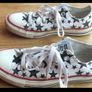 Converse Star Print Low-Tops Size UK 5 Image 5