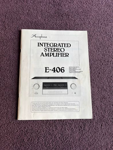Accuphase E 406 integrated Amplifier