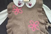 Baby girls top and poncho