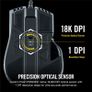 RGB Optical FPS/MOBA Gaming Mouse (18000 DPI Optical Sensor, 7 Programmable Buttons, RGB Multi-Colour Backlighting, Xbox One Compatible) - Black Image 10
