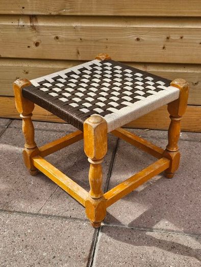 Vintage Woven Sugan Stool