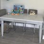 Marble top dining table and 6 chairs Image 2