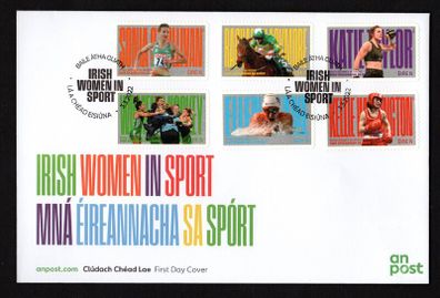 2022 Ireland Irish Women in Sport Commemorative Stamps An Post First Day Covers (FDC)