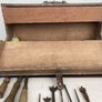 Antique 1950s Carpenters Toolbox & Full Tool Set Image 3
