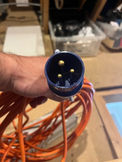 Portable 230v mains unit for camping