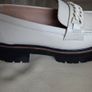 Clarkes Ladies Ivory Loafers Image 2