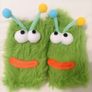 Fuzzy Alien Socks  Cozy & Whimsical Image 9