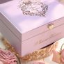 Flower Knows Violet Strawberry Rococo Collection Faux Leather Pearl Storage Box Image 3