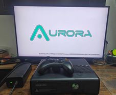 Modded XBOX 360 250GB - with cables and controller