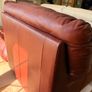 Brown leather arm chair Image 3