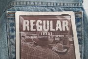 New Wrangler denim jeans tag