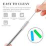 Stainless Steel drinking straw 8 Pcs Set Image 3