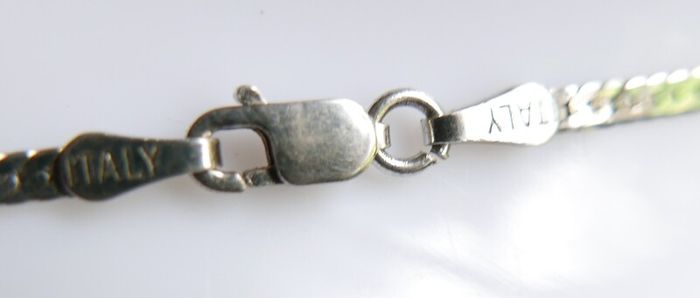 Vintage 925 Sterling Silver 16" Necklace Flat Chain 3.1 grams
