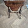 Antique Victorian Burr Walnut Games & Work Table Image 8