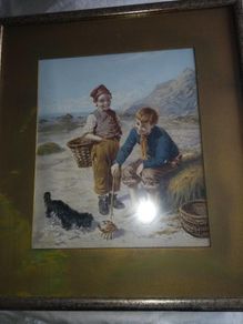 Vintage Classic Framed picture Print.  46.7 x 42 cm.