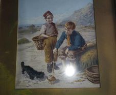 Vintage Classic Framed picture Print.  46.7 x 42 cm.