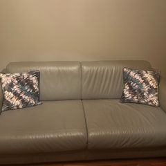 Natuzzi Visconti leather sofa bed
