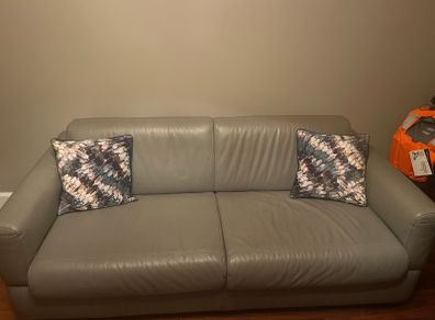 Natuzzi Visconti leather sofa bed