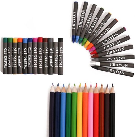 86 Piece Craft and Art Set - Kids Colouring Kit with Crayons and Watercolour Paint (FREE POSTAGE)
