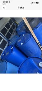 Plastic water barrels