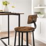 _set of 2 bar stools, kitchen chairs with sturdy metal frame Image 5