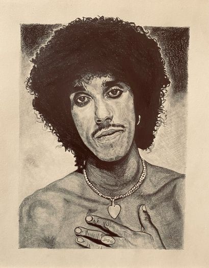 Phil Lynott Drawing (Printed copy)