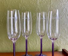 Laurent Perrier champagne glasses