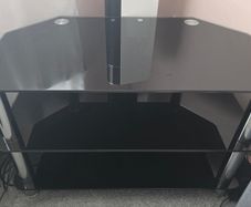 Glass TV unit table