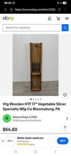 Vintage Wooden Waefa Vegetable Slicer