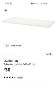 Ikea table top