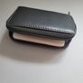 Black Genuine Leather Credit Card Holder ID Business Card Case Purse Wallet for Men & Women Like New 26 slots Image 2