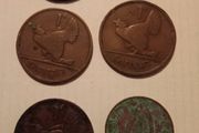 6 Irish coins