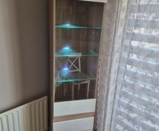 cabinet high gloss with light