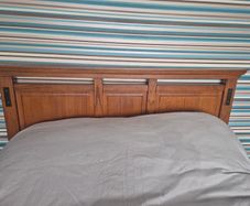 Bed frame and lockers