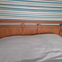 Bed frame and lockers
