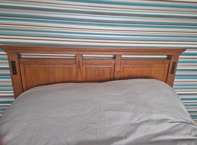 Bed frame and lockers