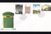 1985 Ireland Anniversaries: Bicentenaries of Dunsink Observatory, First Flight of an Irishman. Royal Irish Academy. 800th Anniversary of Cork City Commemorative Stamps First Day Cover (FDC) with Cork pictorial cancel.