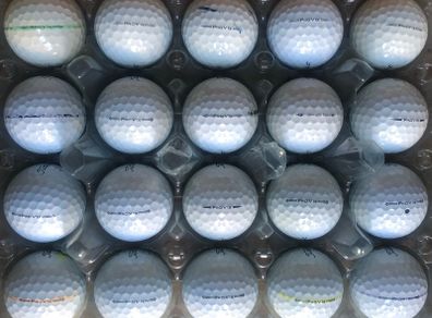 20 used Titleist Pro V1x grade B golf balls
