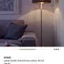 Black and gold lampshade Image 4