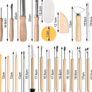 NEW 40Pcs Pottery Clay Sculpting Tools, Wooden Pottery Carving Tools Set Sculpture Ceramic Tools Kit Used for for Shaping, Modeling, Smoothing Image 4