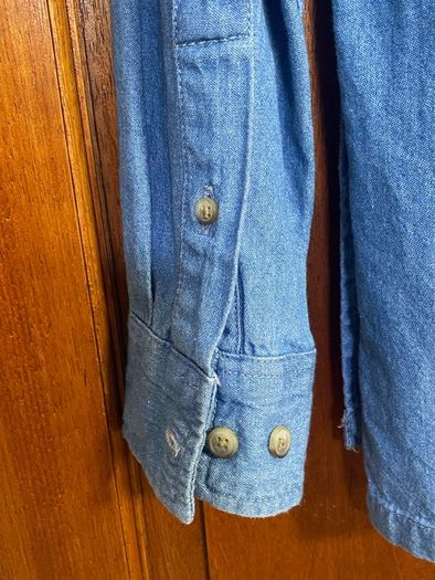 NEW Burton Menswear shirt long sleeve denim Small