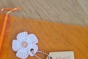Coach Bag Charms/Tags /Rose Gold &amp; Pink Flower/NEW
