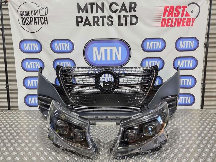 Facelift Bodykit Bumper Headlight Kit for Mercedes V Class Vito W447 16-24 V300d