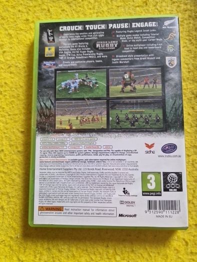 Rugby Challenge Jonah Lomu xbox 360 games Original