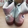 Timberland Ladies light blue denim and leather boots Us 8 Uk 6 Image 6