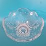 Footed Glass Bowl Candy Dish Small Christmas Tree Image 2