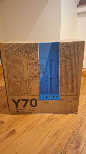 New Hyte Y70 Blueberry Milk color PC Case, in original packaging and unused