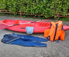 Kayak (1 man) with gear