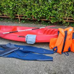 Kayak (1 man) with gear